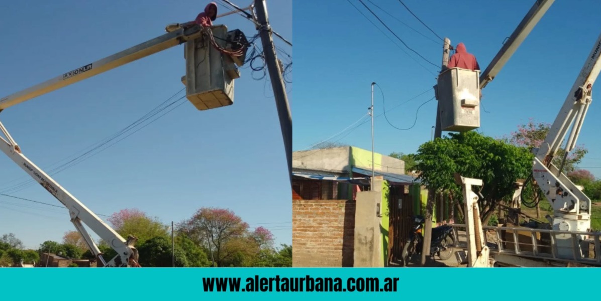 El municipio de Corzuela concretó con mejoras en alumbrado público 