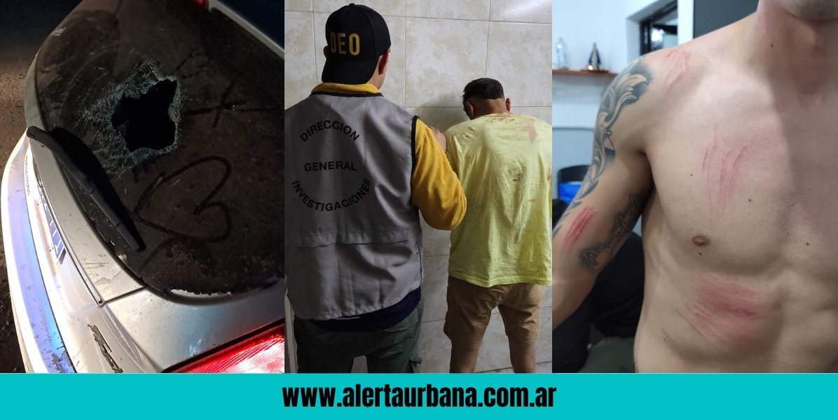 Violento ataque a un agente del 911 en el barrio Nalá: intentaron apuñalarlo y le rompieron su auto 