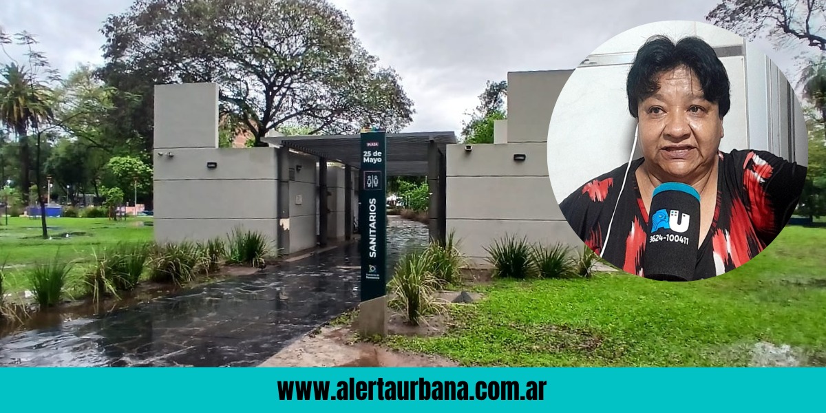 ¡Qué cag…!: Los baños de la Plaza 25 de Mayo no funcionan hace más de un mes