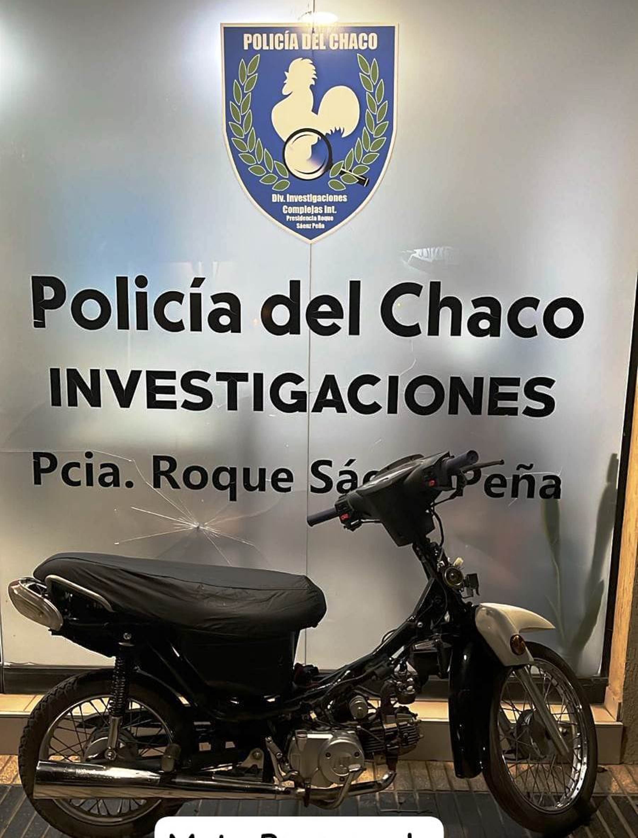 Quiso revender en Sáenz Peña una moto robada y terminó como tenía que terminar: preso