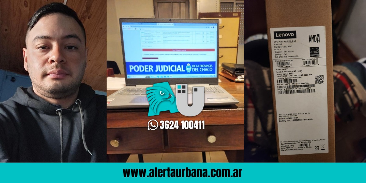 “Es mi herramienta de trabajo”: Joven abogado al que le robaron la compu pide ayuda para recuperarla