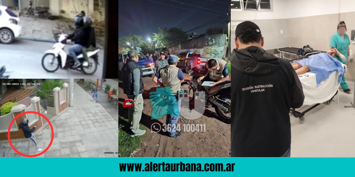 Motochorros armados chocaron a bordo de una moto robada en Villa Libertad: uno huyó y el otro terminó herido