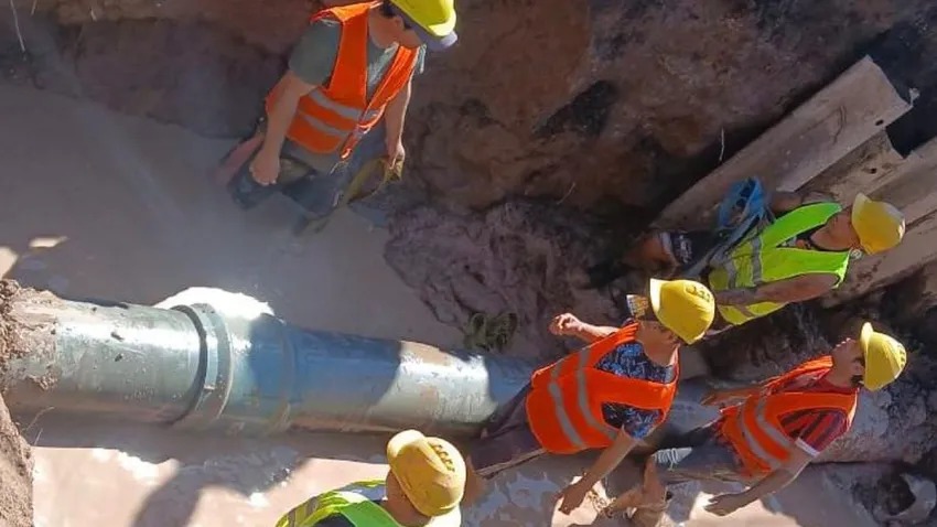 Sameep realiza reparaciones por roturas y varios sectores están sin agua 