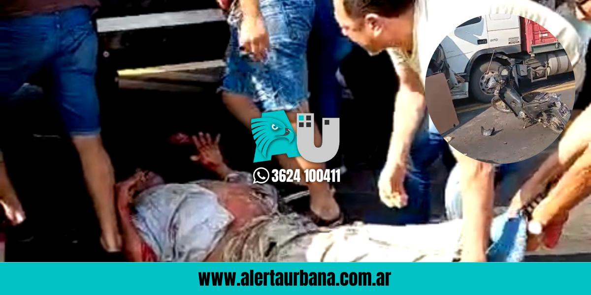   Primera víctima mortal por el choque en cadena: falleció el motociclista 