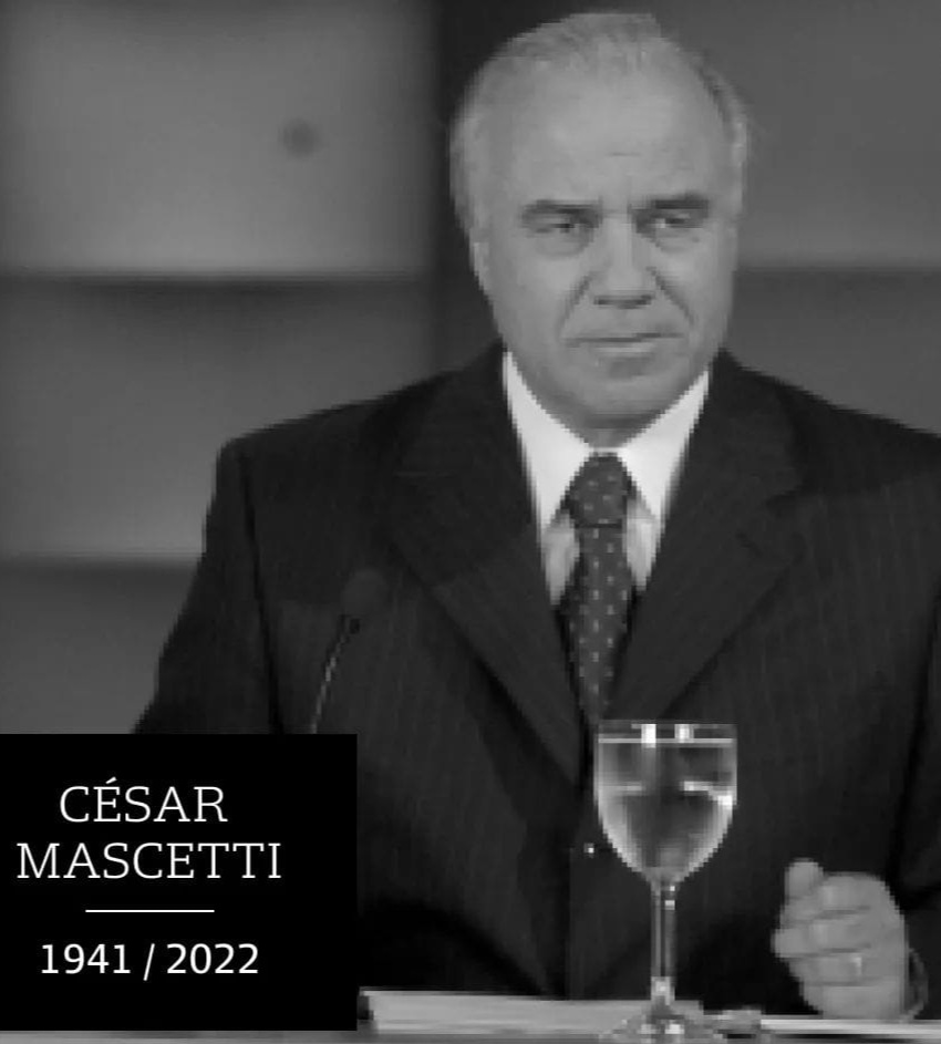 Falleció César Mascetti, el histórico conductor de Telenoche