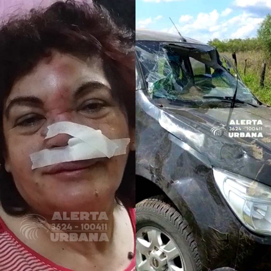  Graciela Aranda lesionada en accidente de tránsito