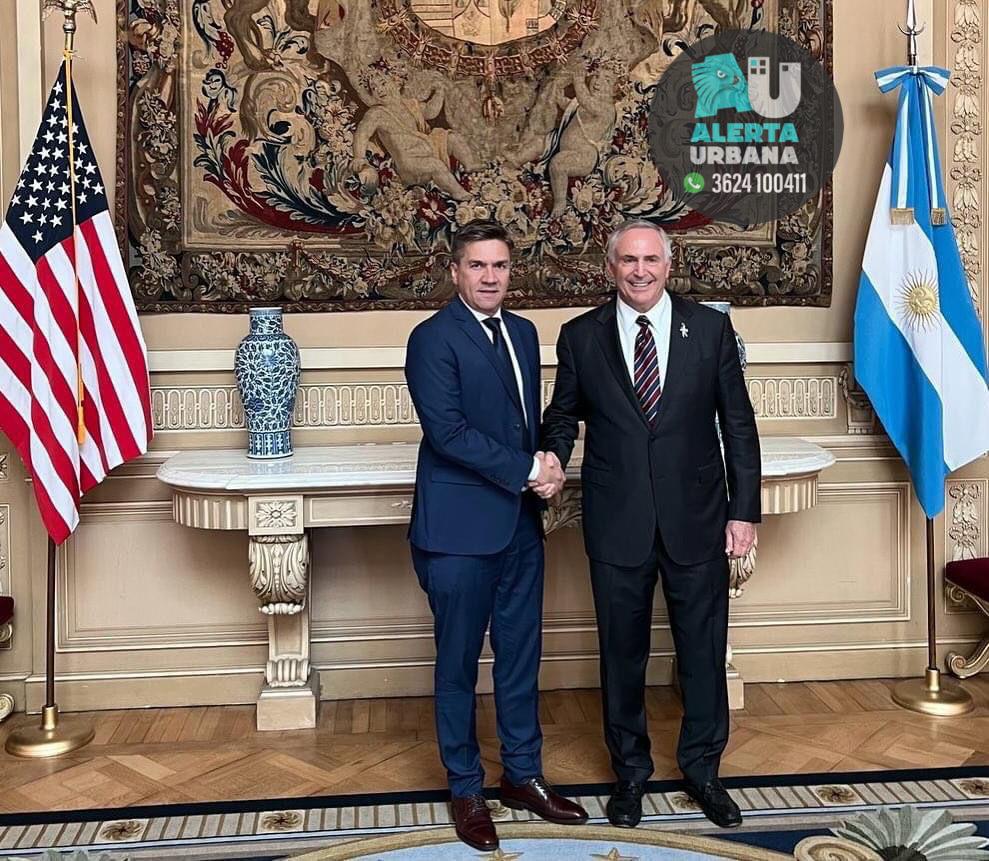 Novedad: El Gobernador electo Leandro Zdero fue recibido por el Embajador de Estados Unidos
