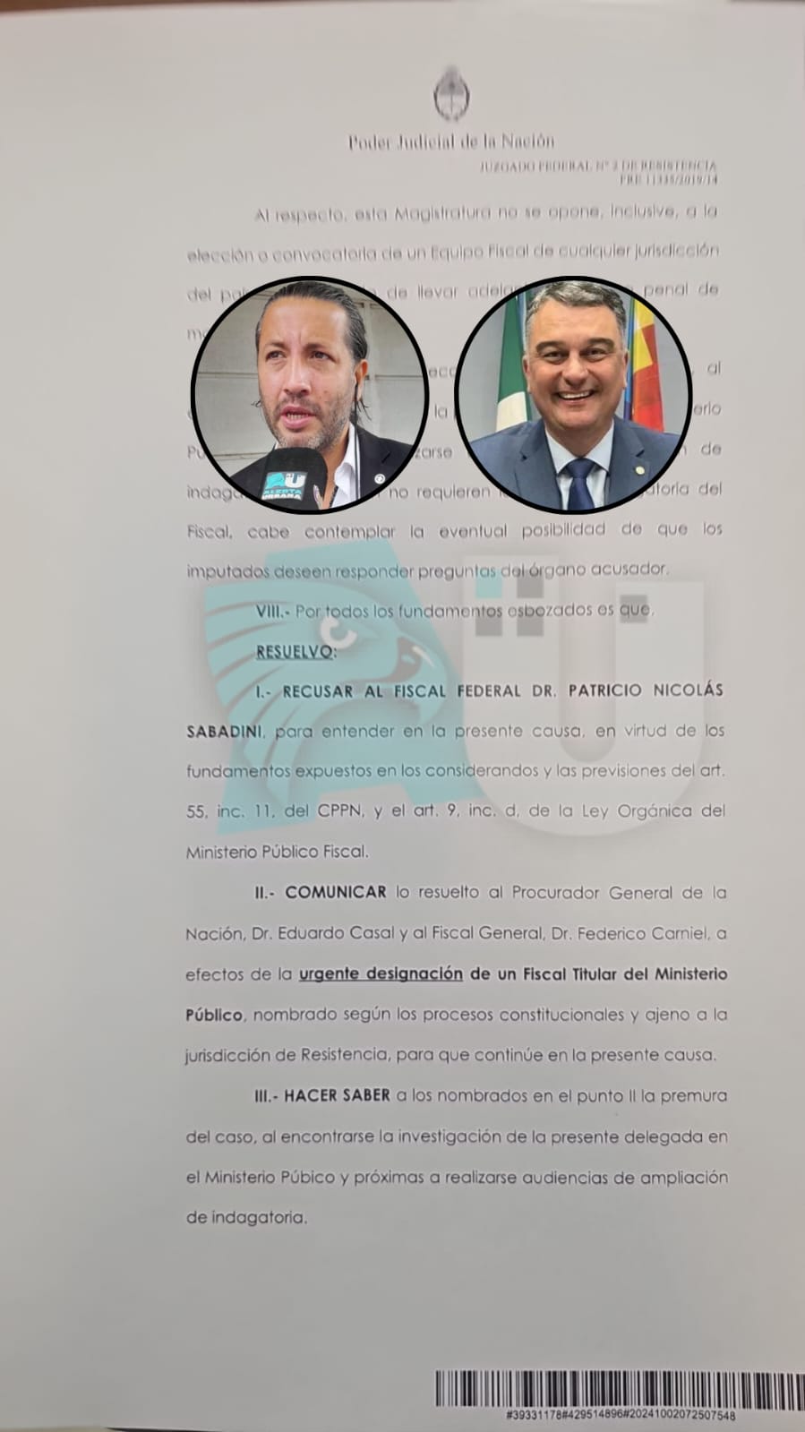 Bomba judicial e institucional: el juez Mianovich apartó a Sabadini de la causa “Tito” López