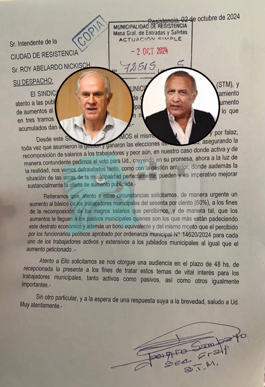 Roy resucitó a Jacinto Amaro Sampayo