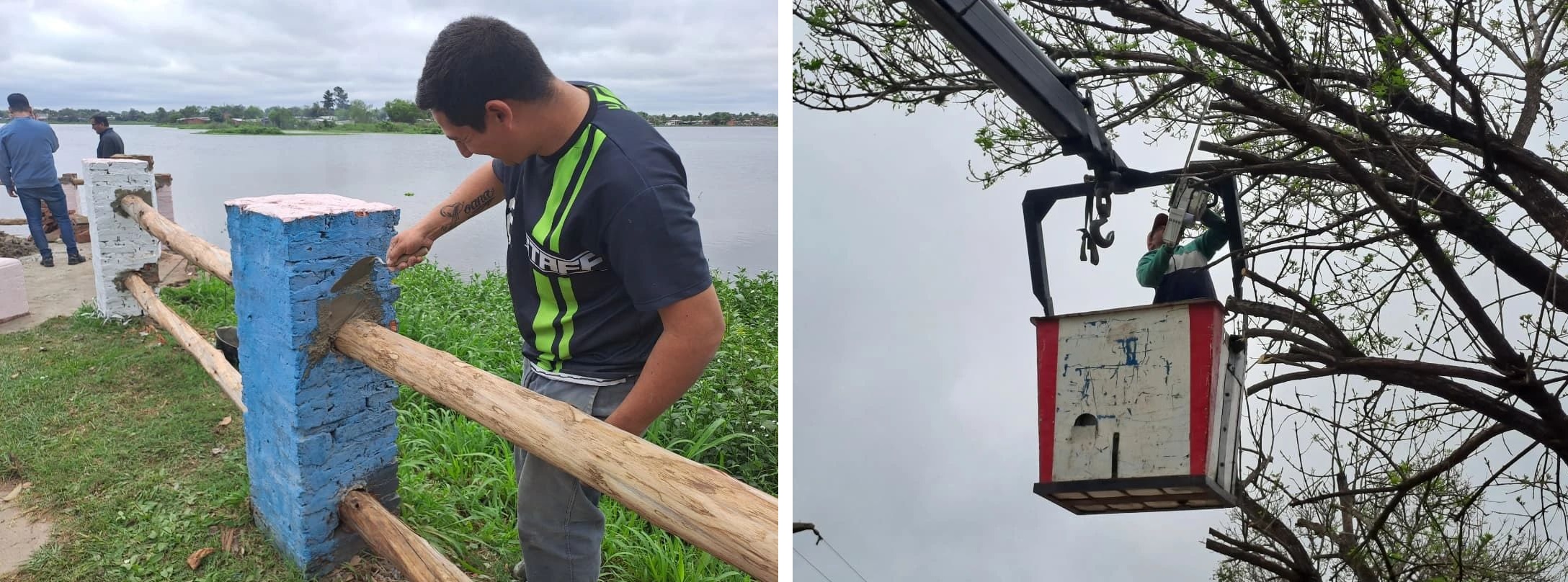 El municipio de Barranqueras acondiciona el Paseo Costero