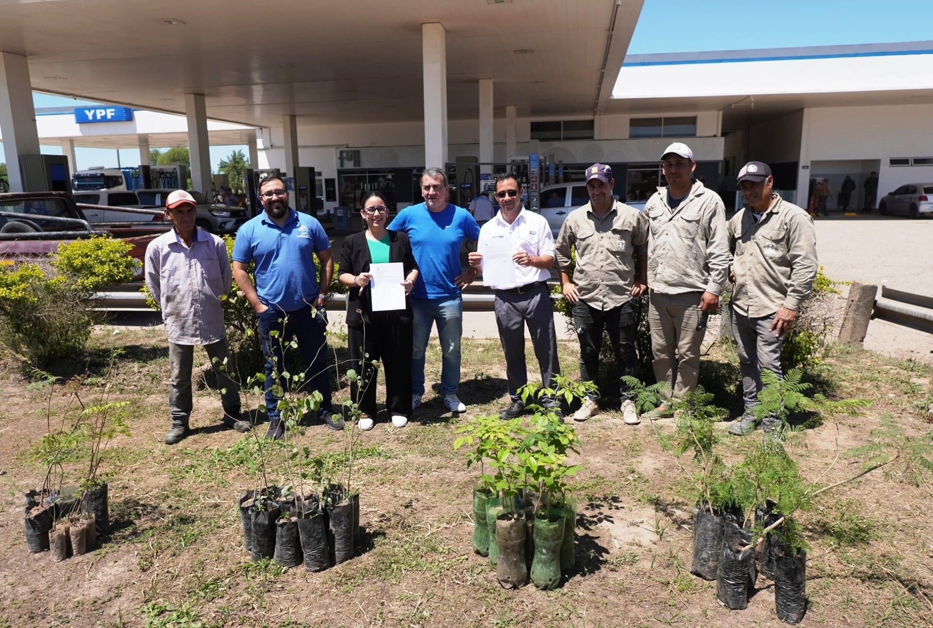 El municipio de Presidencia de la Plaza avanza con el plan de forestación urbana