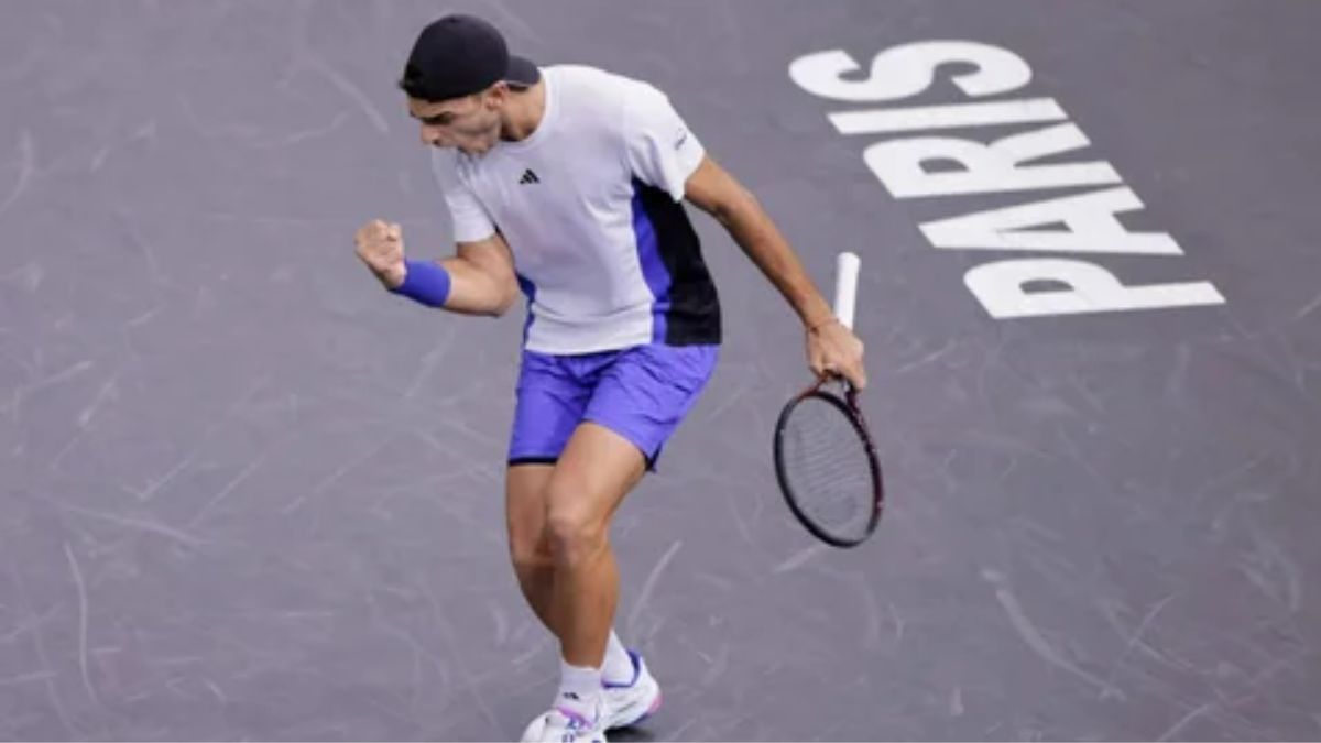 Cerúndolo dio la sorpresa del día y eliminó a Rublev en el Masters 1000 de París