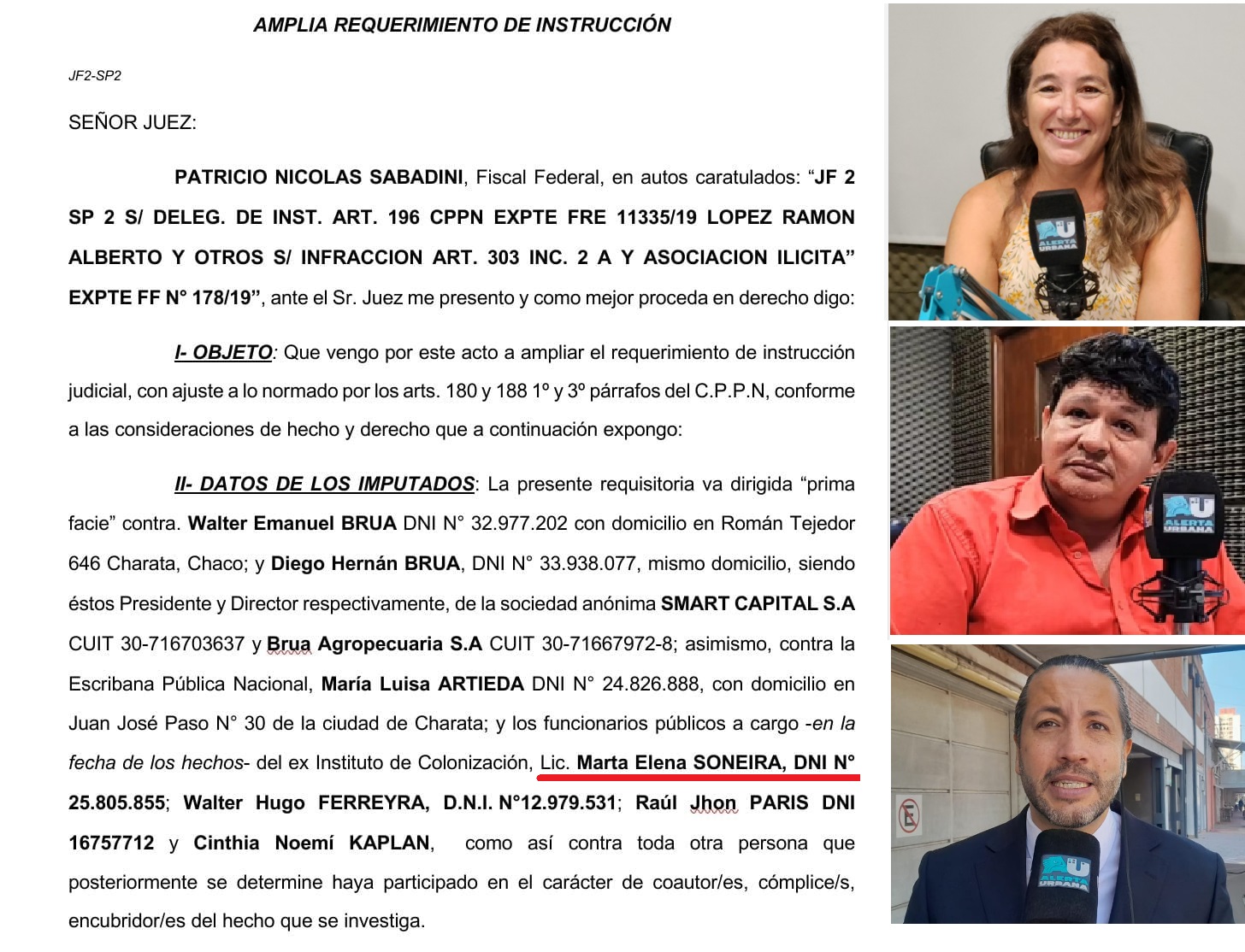 Caso “Tito” López: Sabadini amplió la investigación e involucra a funcionarios de Capitanich