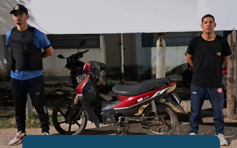 Le robaron la moto en Barranqueras y la recuperó la Policía en cuestión de minutos