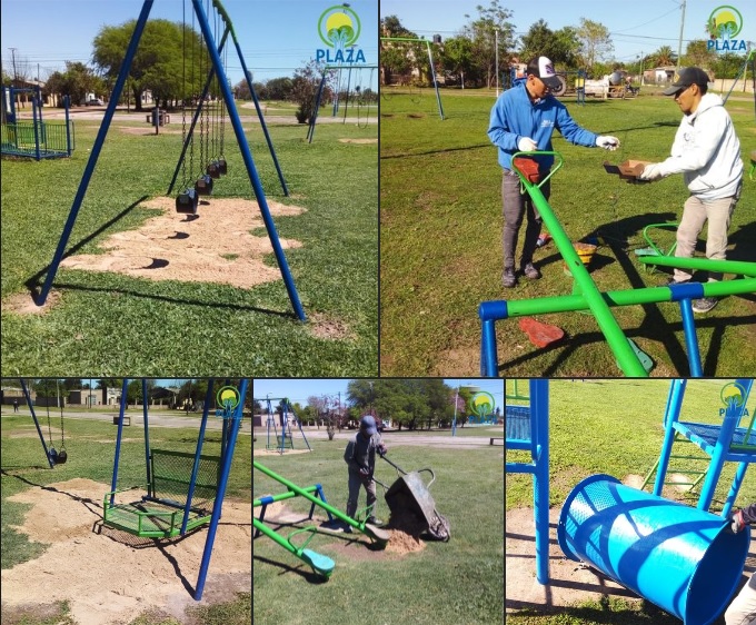 El municipio de Presidencia de la Plaza completó reparaciones en una plazoleta