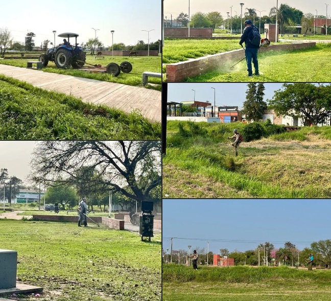 El municipio de Fontana avanza con tareas de mantenimiento urbano