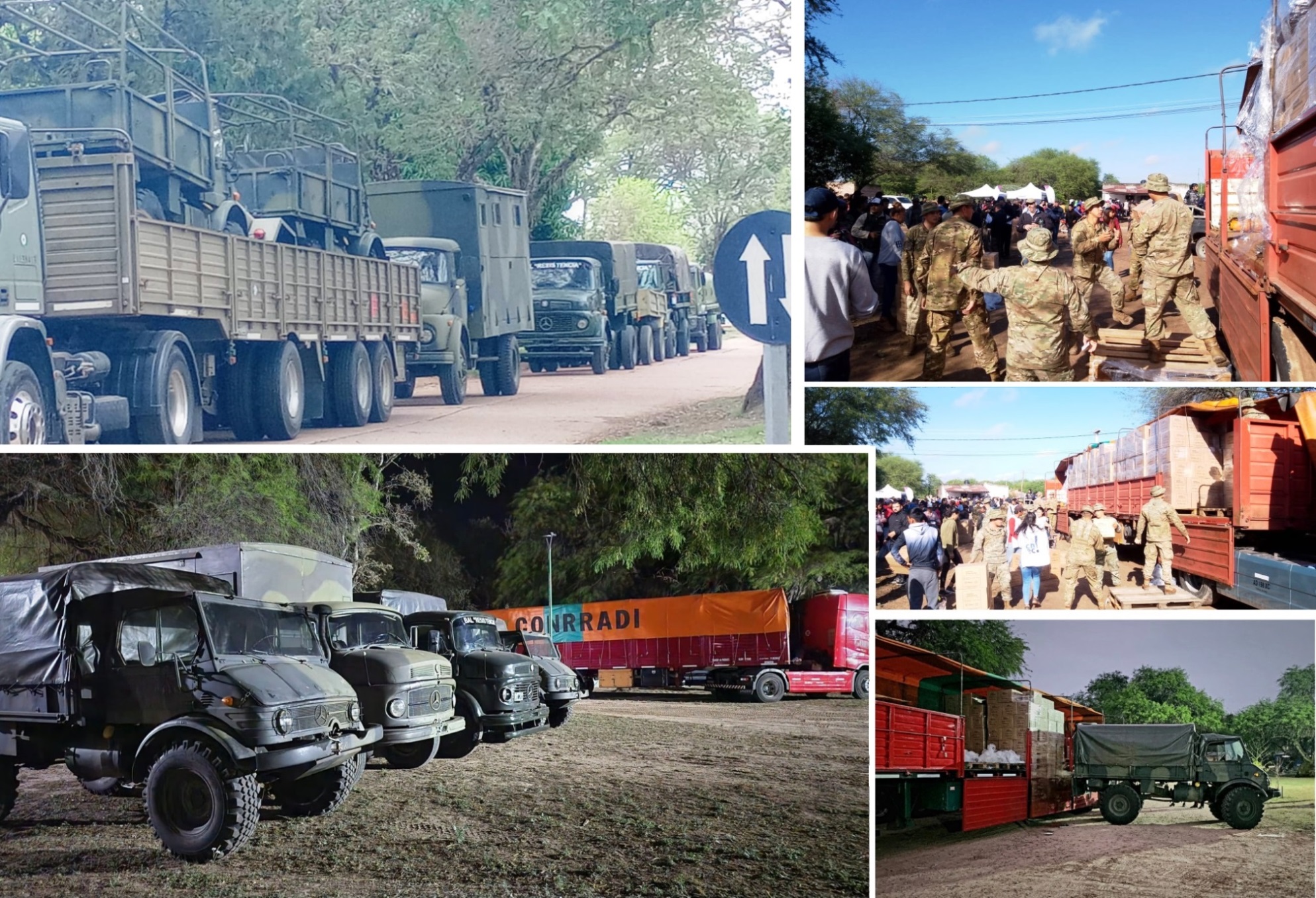 El gobierno nacional difundió fotos del operativo alimentario en El Impenetrable