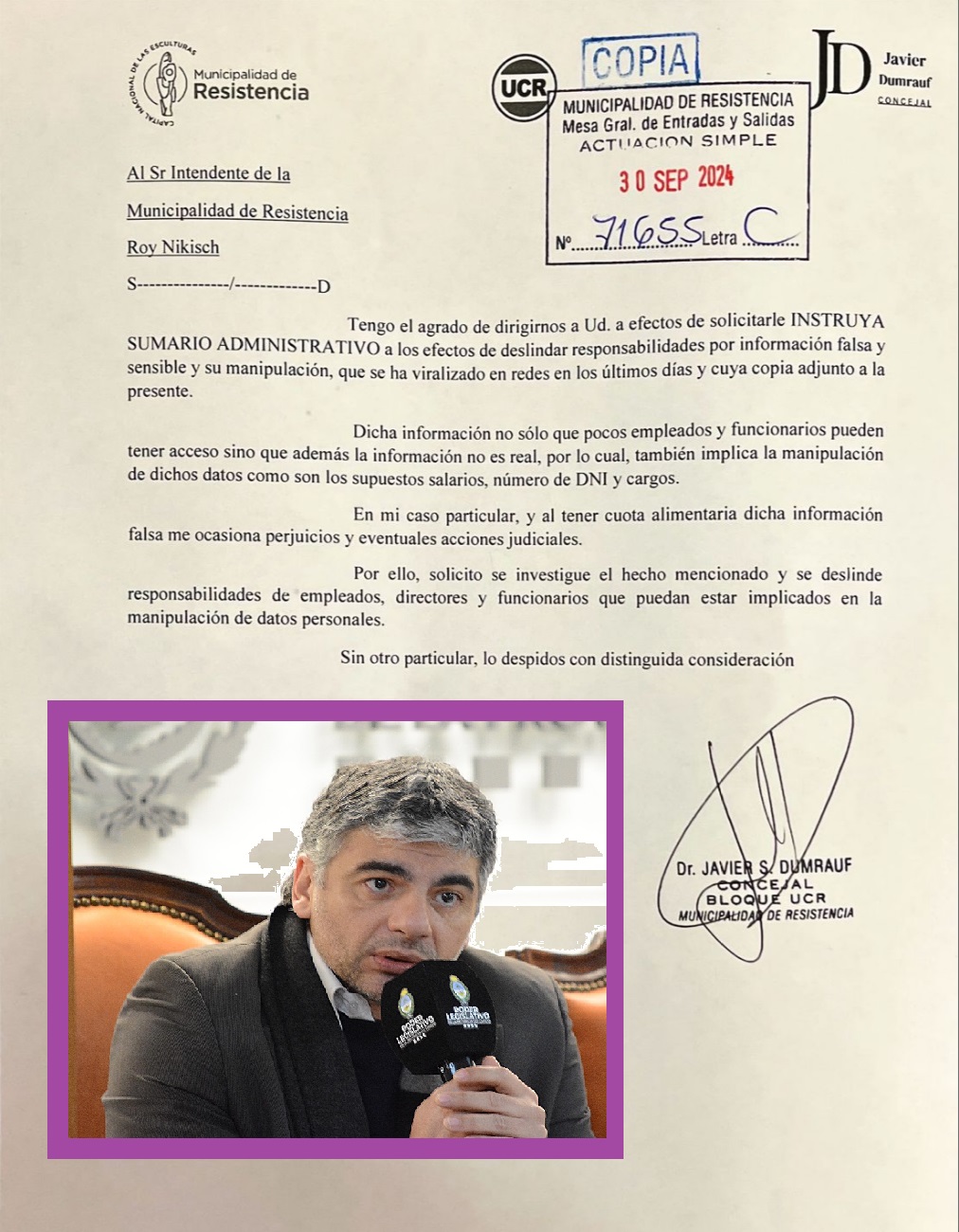 ¿Venganza?: Concejal pidió sumario administrativo a quienes filtraron los sueldos de autoridades municipales