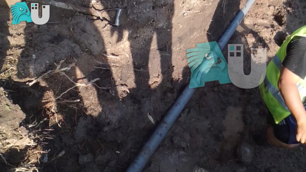 Sameep ya está reparando el caño roto de Villa Adelante