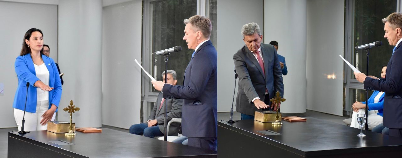 Galarza y Zimermmann juraron y ya son parte del Gabinete de Zdero