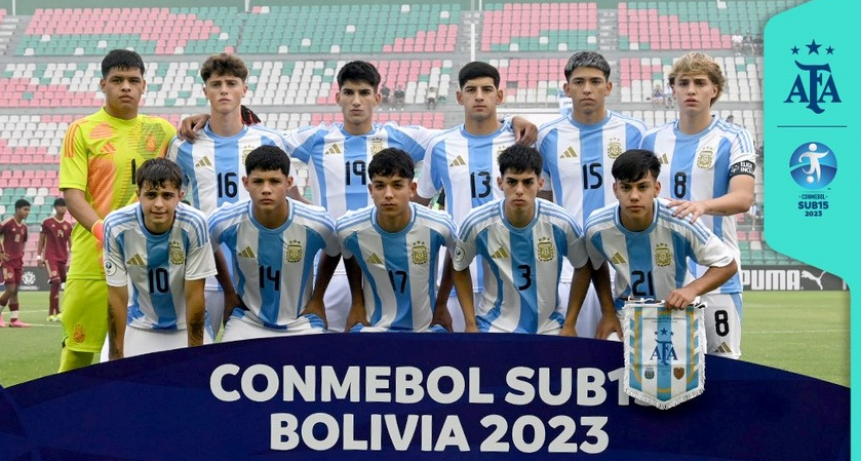 Con un golazo de una joya de River, la Selección Argentina Sub-15 eliminó a Brasil del Sudamericano