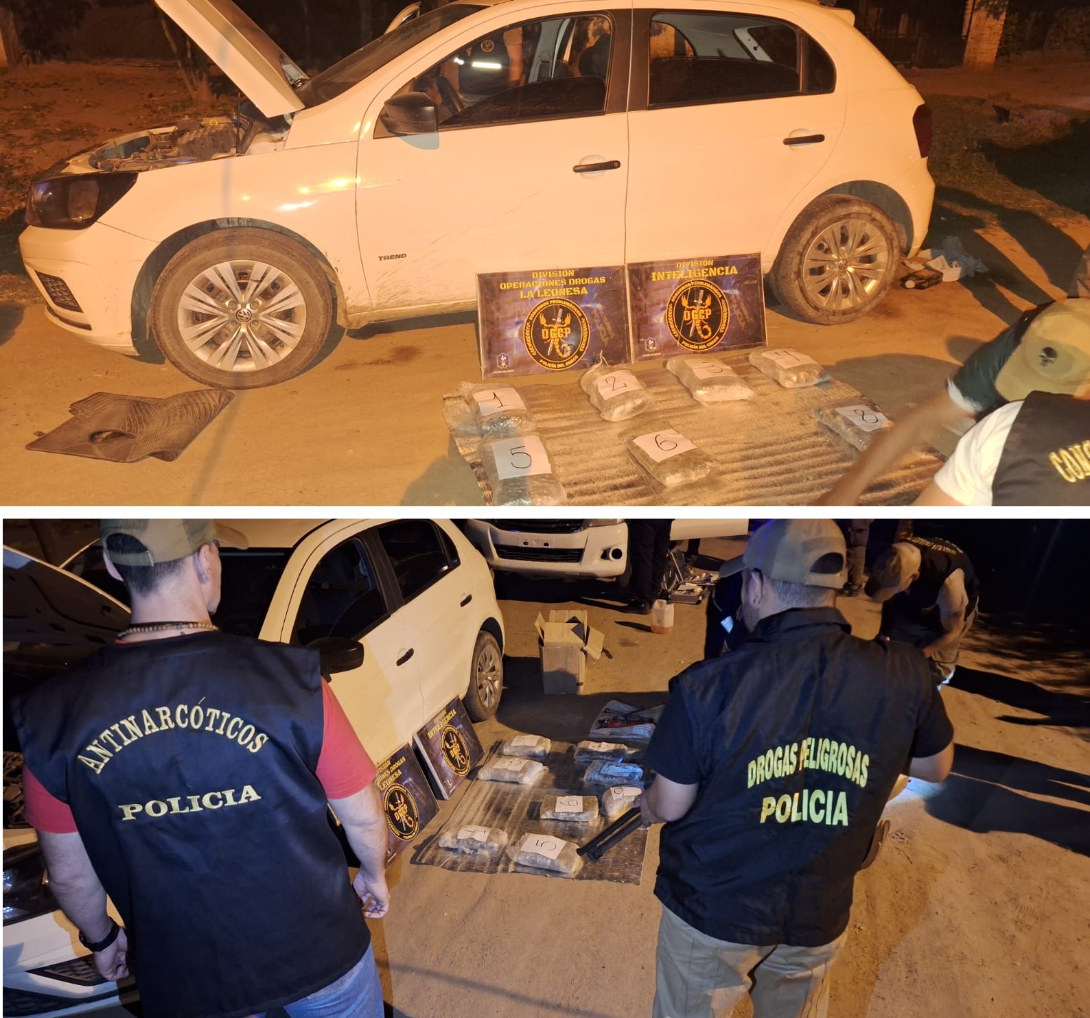 Cayó en La Leonesa narcotraficante con 9 kilos de cogollos de marihuana