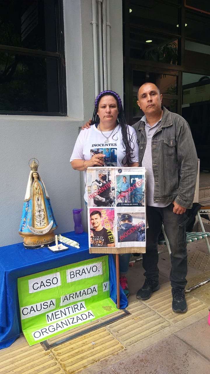 “Hay certeza sobre la inocencia de los cuatro imputados”, dijo el padre de uno de los policías del caso Bravo