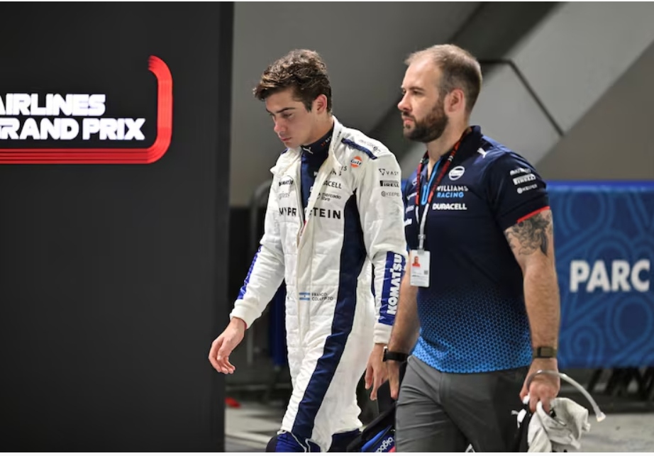 La reacción de Franco Colapinto al enterarse de que avanzó a la Q3 en la clasificación de la Sprint