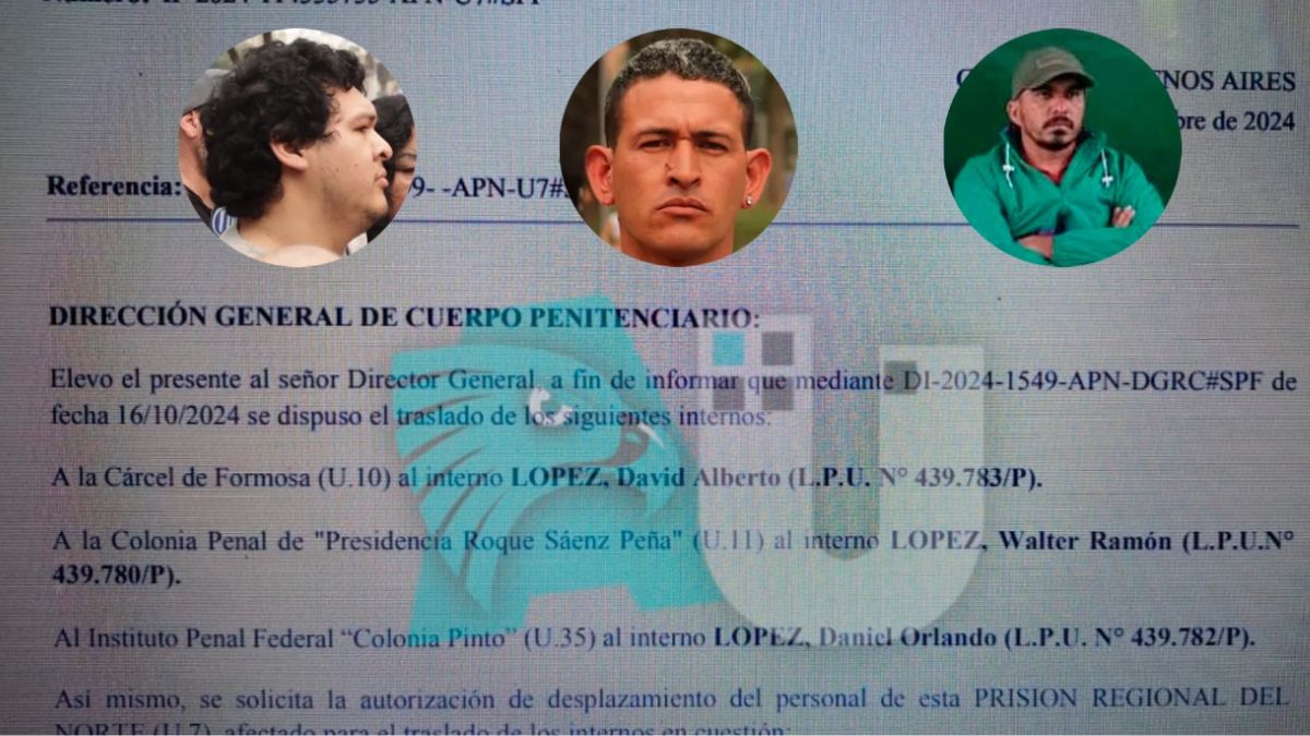 Dispersan al Clan López: los 3 hijos de Tito serán alojados en diferentes lugares del país