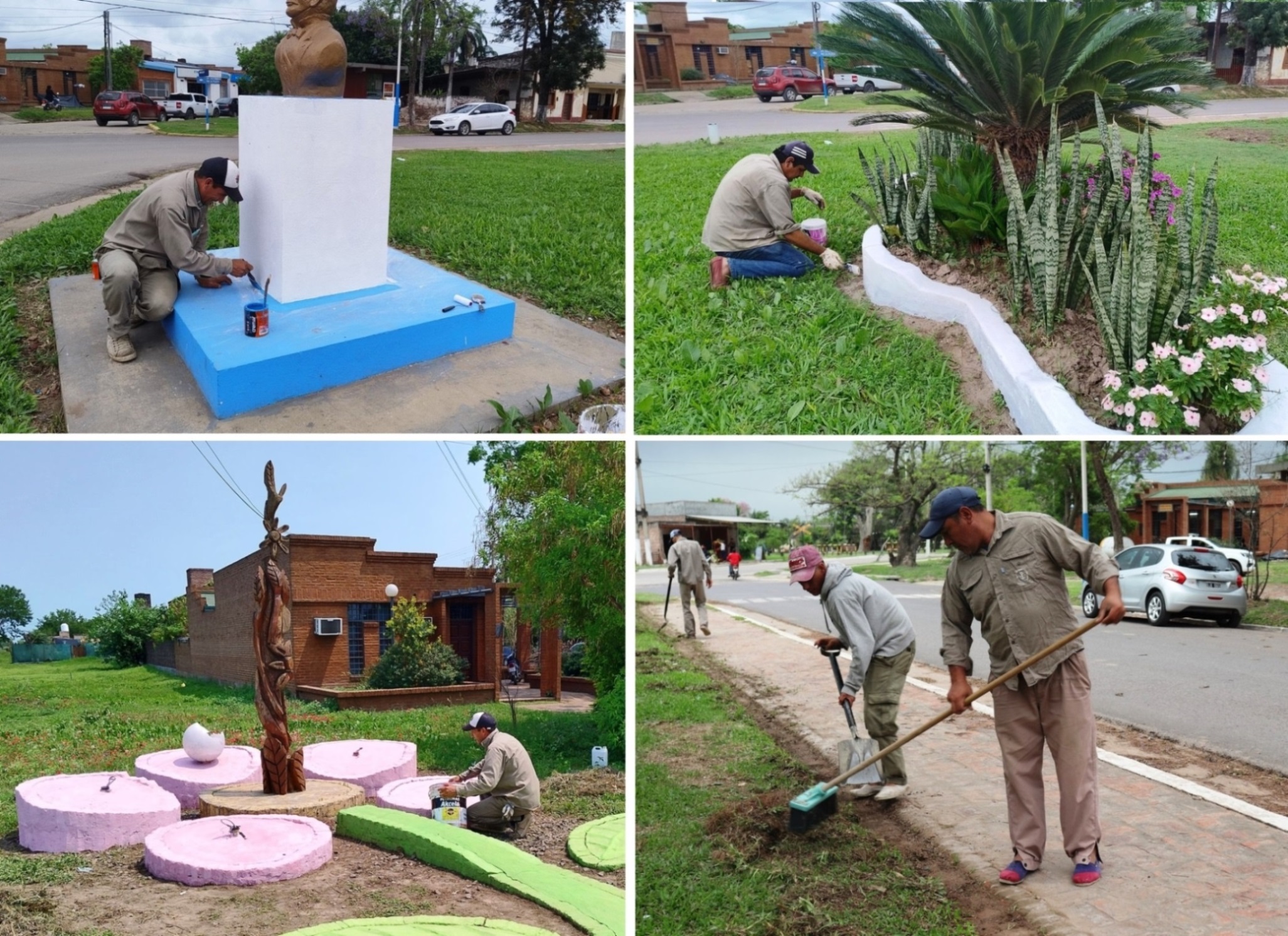 El municipio de Presidencia de la Plaza avanza con el mantenimiento de espacios públicos