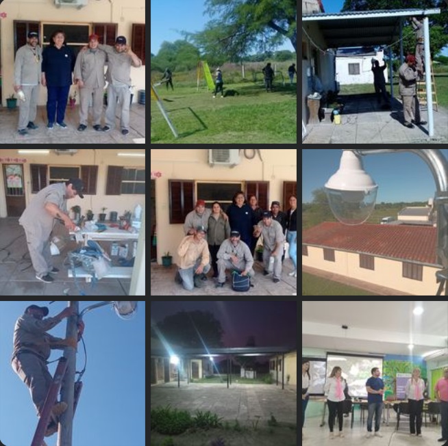 El municipio de Cote Lai realizó tareas de mantenimiento en la Escuela 636