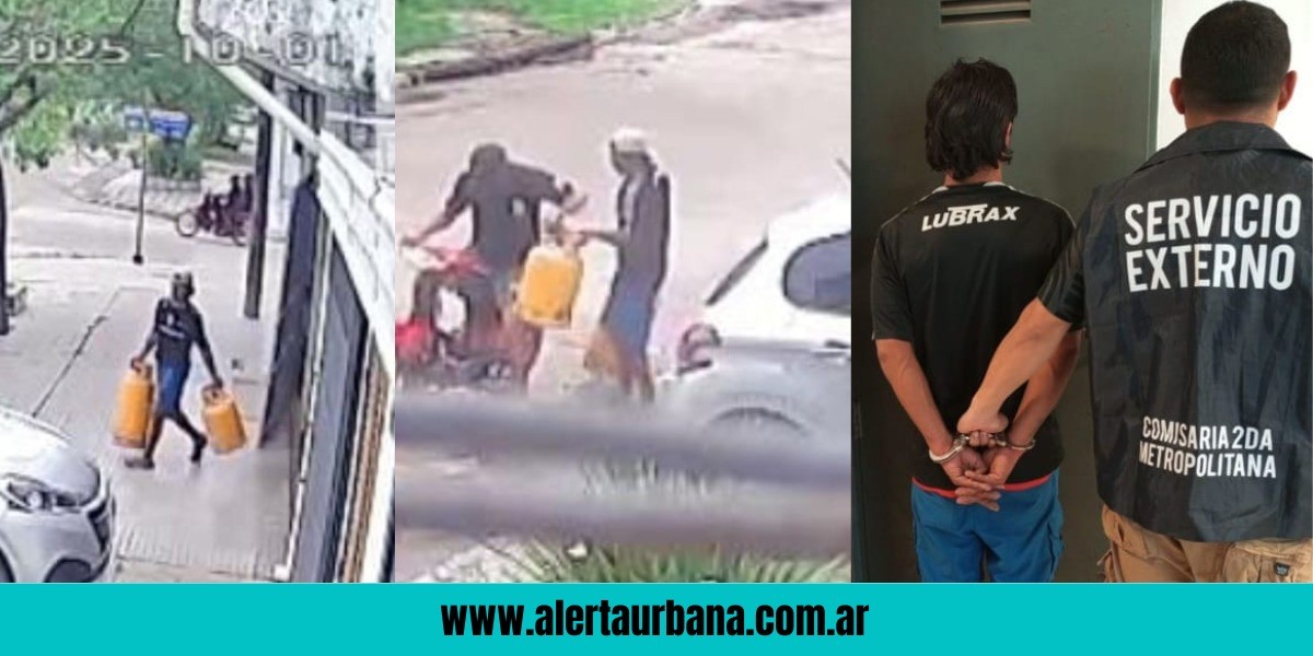 Robó garrafas, se publicó en Alerta Urbana y horas después terminó preso