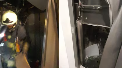 Se desplomó un ascensor desde un séptimo piso en Palermo y nueve jóvenes quedaron atrapados
