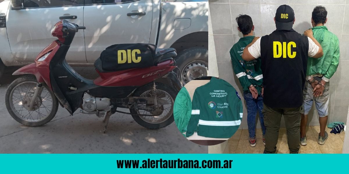 Uno era conocido de la víctima: apresan a motochorros por robo a mano armada en Villa del Oeste