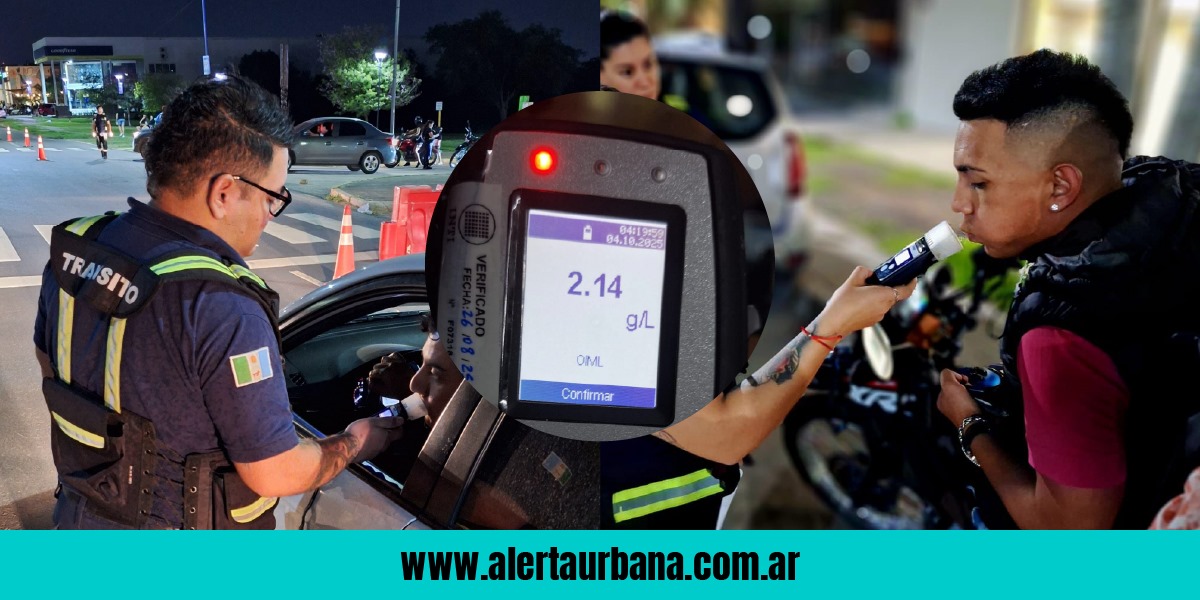 En otro finde movido en Resistencia, retienen 43 vehículos en los controles de alcoholemia 