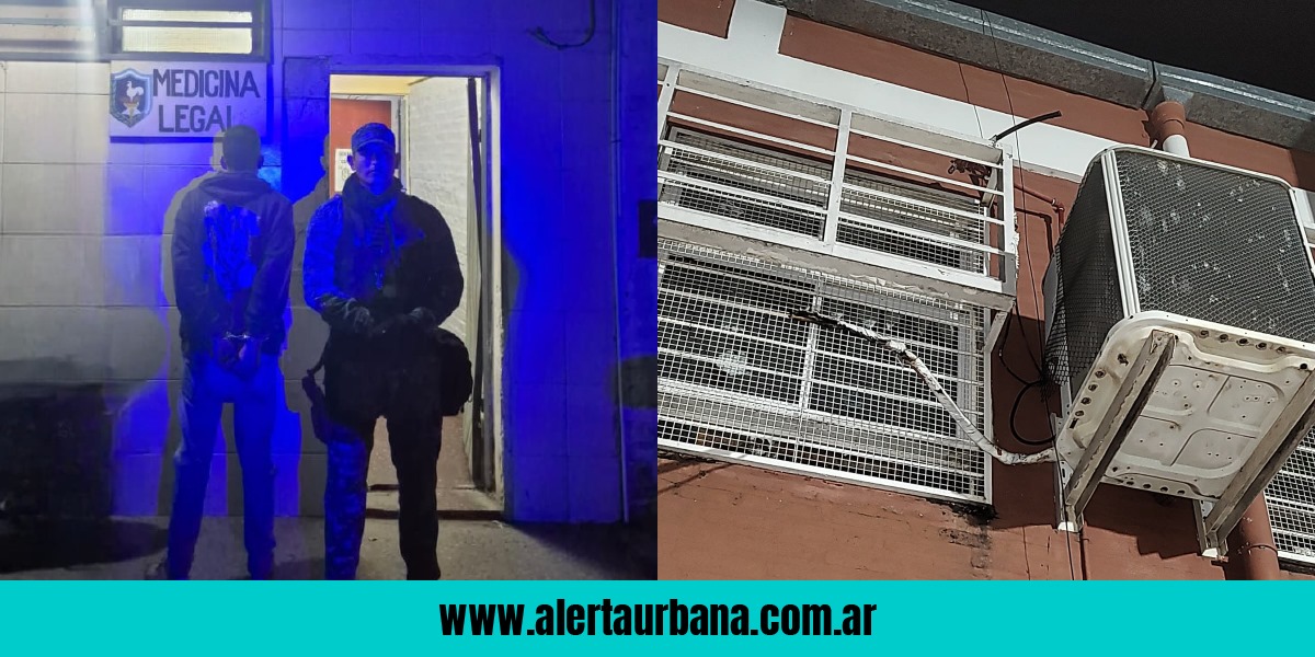 Detienen a un joven que intentaba robar un aire de una escuela del barrio Toba