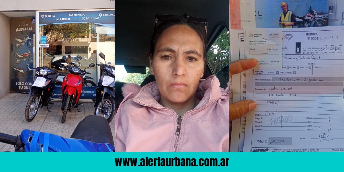 Presunta estafa: pagó toda una moto en cuotas pero no se la entregan