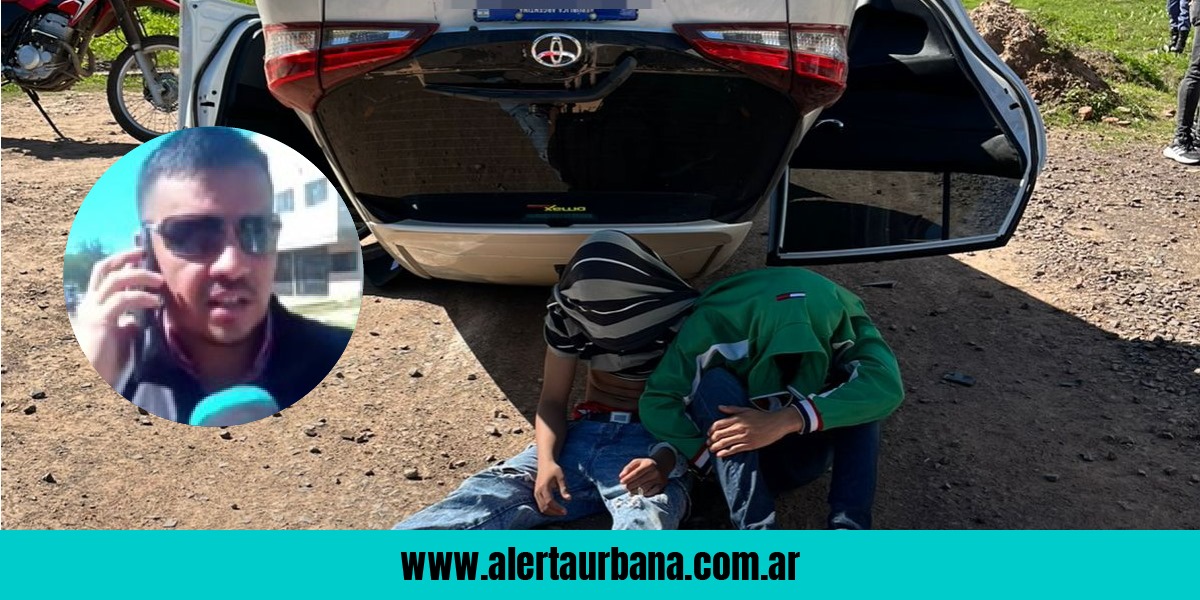 “Gracias a Dios no hay heridos”: La Policía resolvió el caso del auto robado por tres delincuentes
