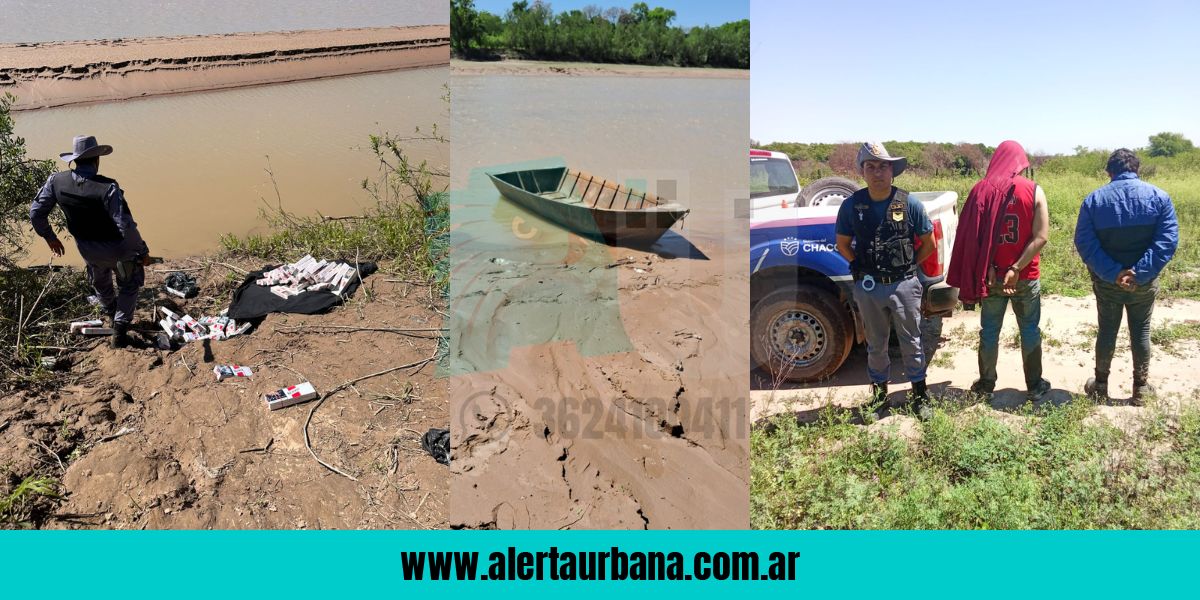 Primeros resultados del Plan Paraná: secuestran cigarrillos de contrabando pasados en canoa