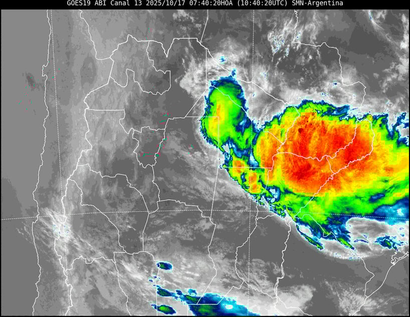 No afloja la lluvia: los puntos en que más agua cayó hasta ahora en el Chaco