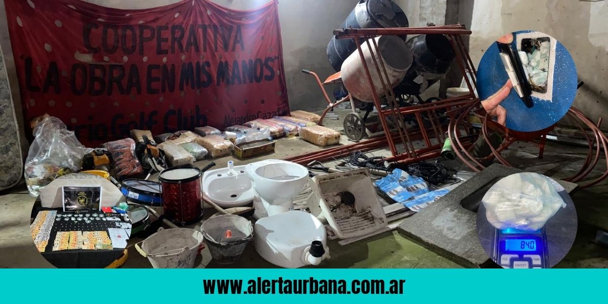Narcopiquetero tras las rejas: drogas, herramientas y mercadería vencida incautada en allanamiento