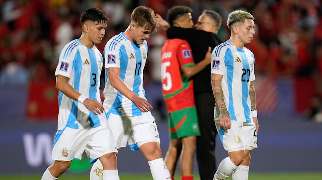 Argentina perdió 2-0 ante Marruecos en la final del Mundial Sub 20 en Chile