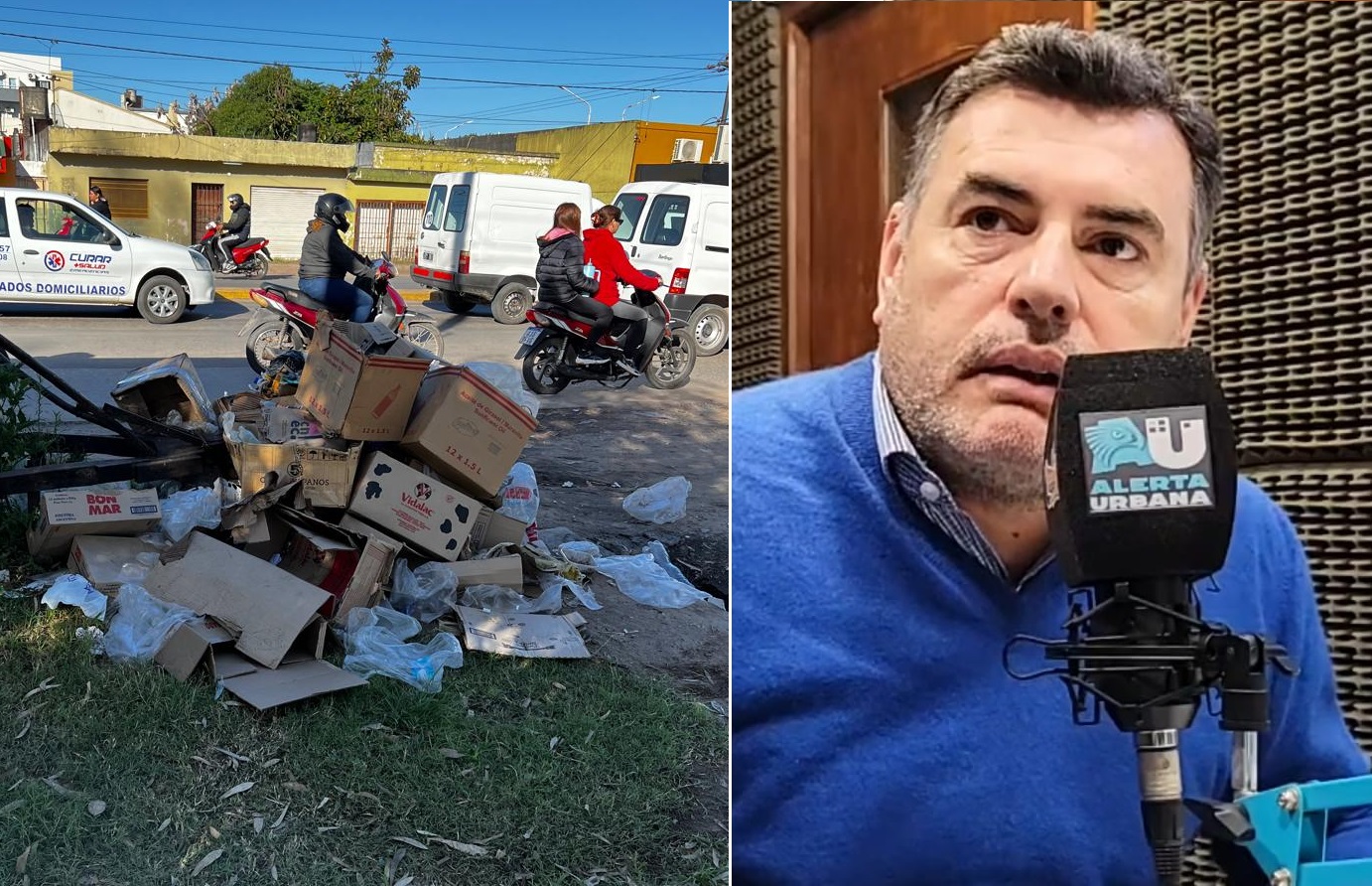 Aradas expresó su preocupación por la basura en el Parque Tiro Federal 