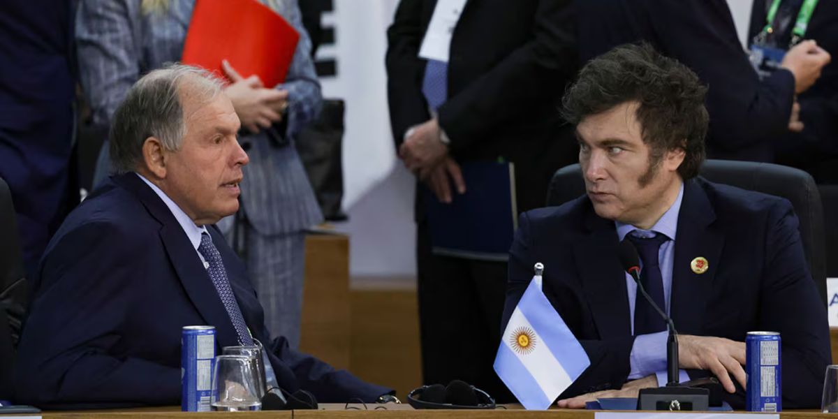 El canciller Gerardo Werthein le presentó su renuncia a Milei