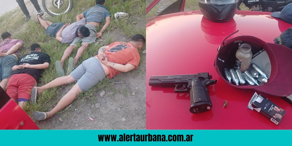 Bajaron de un auto, amenazaron con un arma a la Policía y fueron detenidos