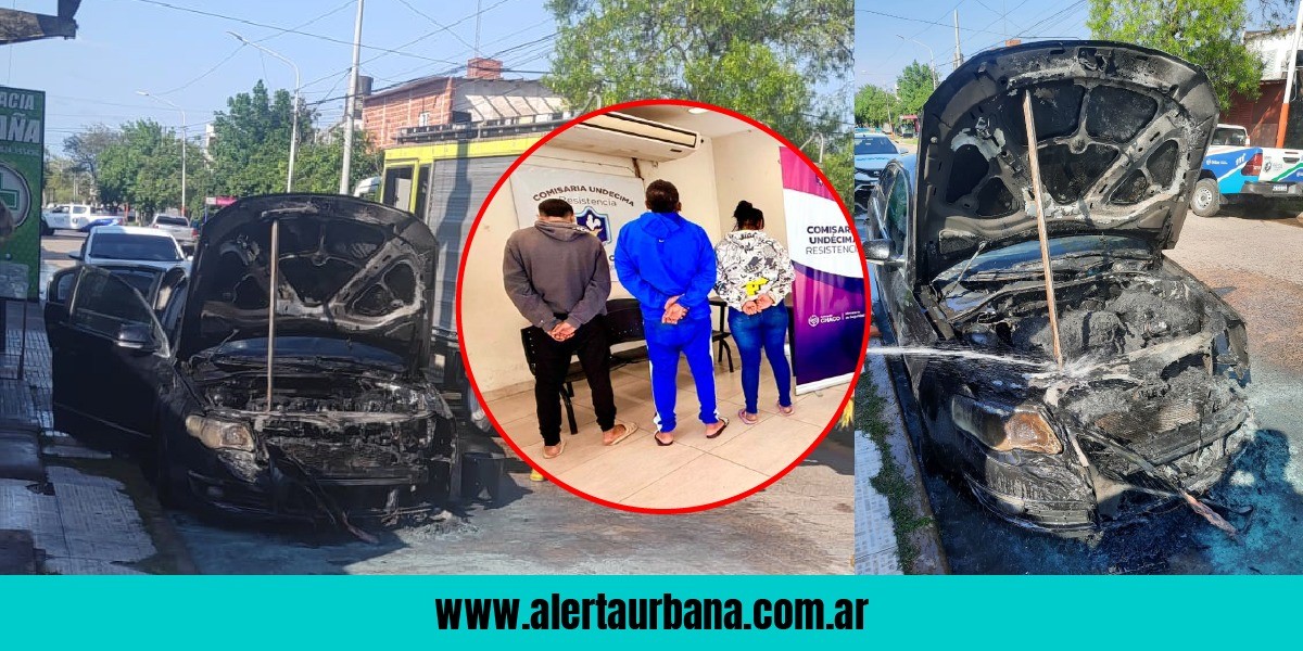 Tres detenidos en la causa del incendio del auto del segundo de la UTA Chaco