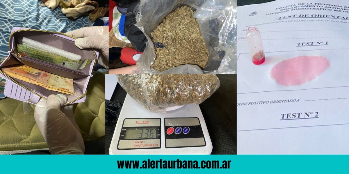 Desarticulan un búnker de drogas en Villa Ministro Rawson: un detenido y secuestro de marihuana