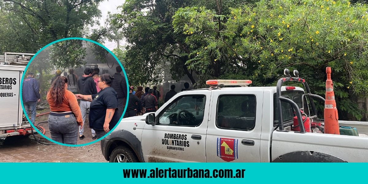 Rápida intervención de bomberos controló incendio en una vivienda de Barranqueras