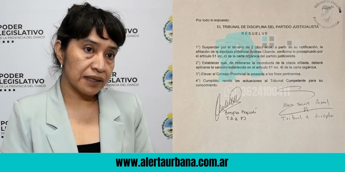 !Afueraaaaa!: El PJ suspendió la afiliación de la diputada Charole por votar contra la cláusula gatillo docente