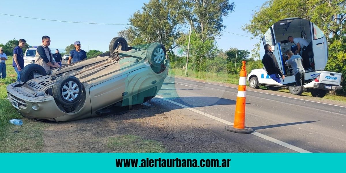 Colonia Benítez: un despiste en la Ruta 11 deja un adulto mayor hospitalizado